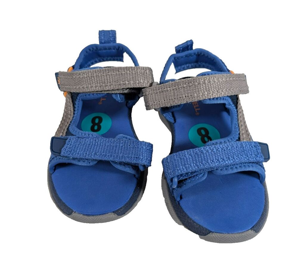 Merrell Rapids Jr Kids Size 8 Blue Gray Sport Water Sandals MT126311 NWT